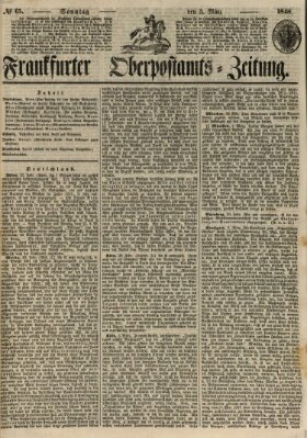 Frankfurter Ober-Post-Amts-Zeitung Sonntag 5. März 1848