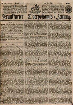 Frankfurter Ober-Post-Amts-Zeitung Freitag 10. März 1848