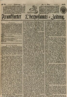 Frankfurter Ober-Post-Amts-Zeitung Sonntag 12. März 1848