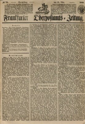 Frankfurter Ober-Post-Amts-Zeitung Samstag 18. März 1848