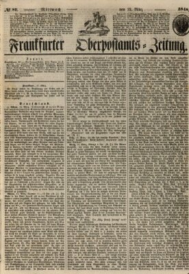 Frankfurter Ober-Post-Amts-Zeitung Mittwoch 22. März 1848