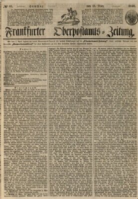 Frankfurter Ober-Post-Amts-Zeitung Samstag 25. März 1848