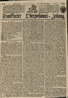 Frankfurter Ober-Post-Amts-Zeitung Sonntag 26. März 1848