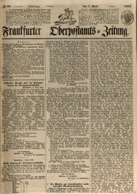 Frankfurter Ober-Post-Amts-Zeitung Freitag 7. April 1848