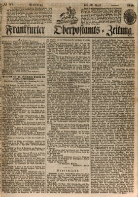 Frankfurter Ober-Post-Amts-Zeitung Sonntag 30. April 1848