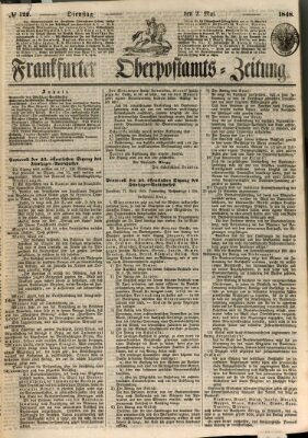 Frankfurter Ober-Post-Amts-Zeitung Dienstag 2. Mai 1848