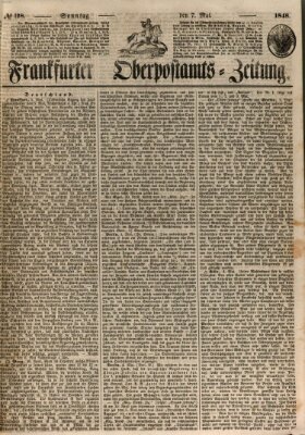 Frankfurter Ober-Post-Amts-Zeitung Sonntag 7. Mai 1848