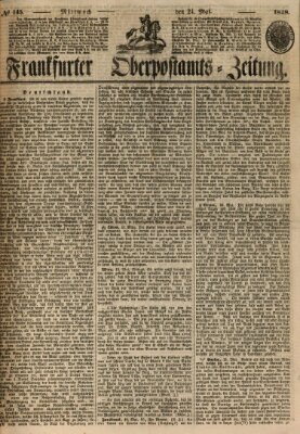 Frankfurter Ober-Post-Amts-Zeitung Mittwoch 24. Mai 1848