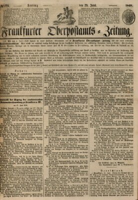 Frankfurter Ober-Post-Amts-Zeitung Freitag 23. Juni 1848