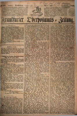 Frankfurter Ober-Post-Amts-Zeitung Samstag 1. Juli 1848