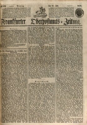 Frankfurter Ober-Post-Amts-Zeitung Montag 10. Juli 1848