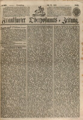 Frankfurter Ober-Post-Amts-Zeitung Dienstag 25. Juli 1848