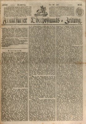 Frankfurter Ober-Post-Amts-Zeitung Sonntag 30. Juli 1848