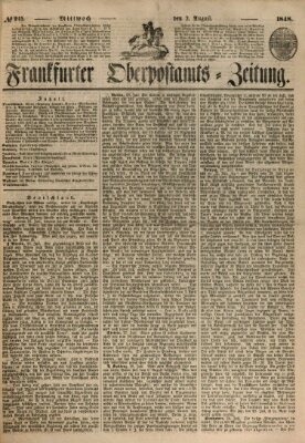 Frankfurter Ober-Post-Amts-Zeitung Mittwoch 2. August 1848