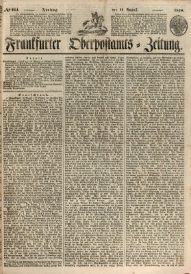 Frankfurter Ober-Post-Amts-Zeitung Freitag 11. August 1848