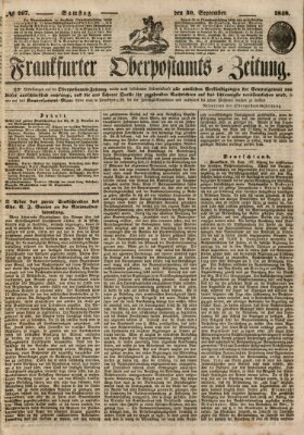 Frankfurter Ober-Post-Amts-Zeitung Samstag 30. September 1848