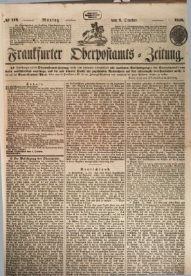 Frankfurter Ober-Post-Amts-Zeitung Montag 2. Oktober 1848