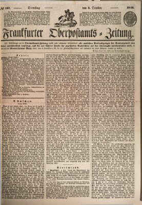 Frankfurter Ober-Post-Amts-Zeitung Dienstag 3. Oktober 1848