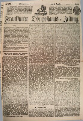 Frankfurter Ober-Post-Amts-Zeitung Donnerstag 5. Oktober 1848