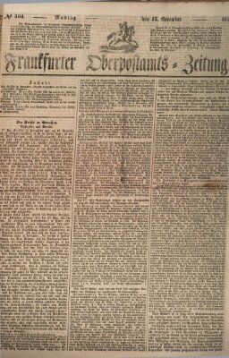 Frankfurter Ober-Post-Amts-Zeitung Montag 13. November 1848