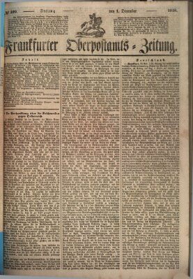 Frankfurter Ober-Post-Amts-Zeitung Freitag 1. Dezember 1848