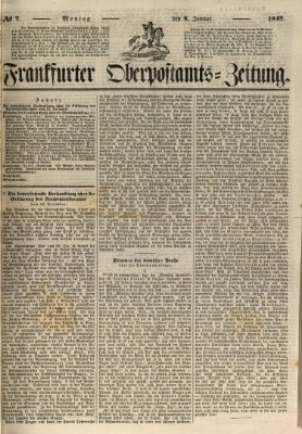 Frankfurter Ober-Post-Amts-Zeitung Montag 8. Januar 1849