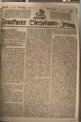 Frankfurter Ober-Post-Amts-Zeitung Dienstag 16. Januar 1849