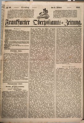 Frankfurter Ober-Post-Amts-Zeitung Dienstag 6. Februar 1849