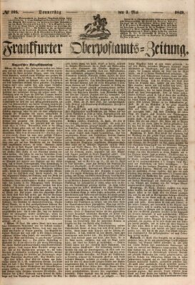 Frankfurter Ober-Post-Amts-Zeitung Donnerstag 3. Mai 1849