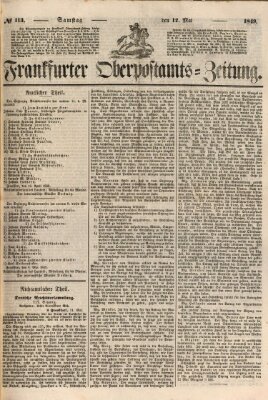 Frankfurter Ober-Post-Amts-Zeitung Samstag 12. Mai 1849