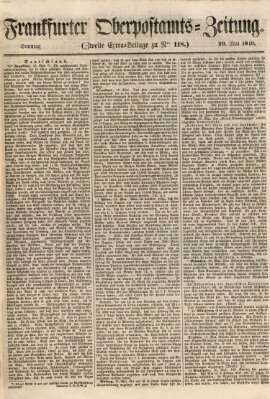 Frankfurter Ober-Post-Amts-Zeitung Sonntag 20. Mai 1849