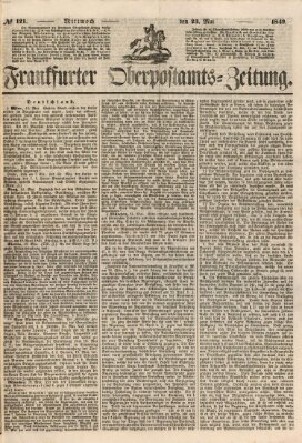 Frankfurter Ober-Post-Amts-Zeitung Mittwoch 23. Mai 1849