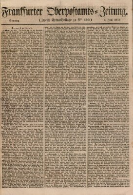 Frankfurter Ober-Post-Amts-Zeitung Sonntag 3. Juni 1849