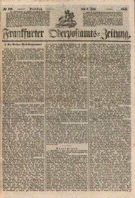 Frankfurter Ober-Post-Amts-Zeitung Dienstag 5. Juni 1849