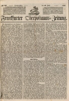 Frankfurter Ober-Post-Amts-Zeitung Donnerstag 28. Juni 1849