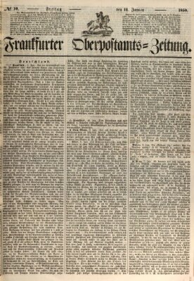 Frankfurter Ober-Post-Amts-Zeitung Freitag 11. Januar 1850