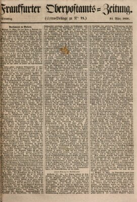 Frankfurter Ober-Post-Amts-Zeitung Sonntag 24. März 1850