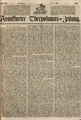 Frankfurter Ober-Post-Amts-Zeitung Samstag 4. Mai 1850