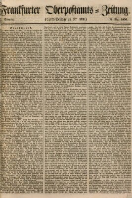 Frankfurter Ober-Post-Amts-Zeitung Sonntag 12. Mai 1850