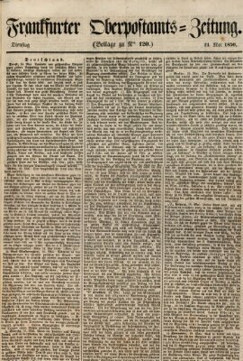 Frankfurter Ober-Post-Amts-Zeitung Dienstag 21. Mai 1850