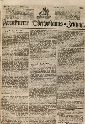 Frankfurter Ober-Post-Amts-Zeitung Mittwoch 22. Mai 1850