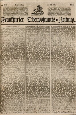 Frankfurter Ober-Post-Amts-Zeitung Donnerstag 30. Mai 1850