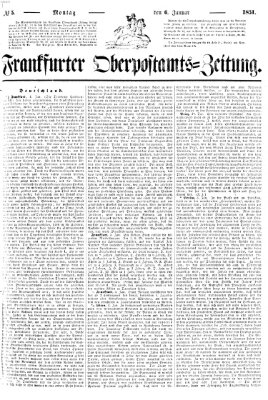 Frankfurter Ober-Post-Amts-Zeitung Montag 6. Januar 1851