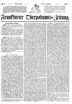 Frankfurter Ober-Post-Amts-Zeitung Mittwoch 8. Januar 1851