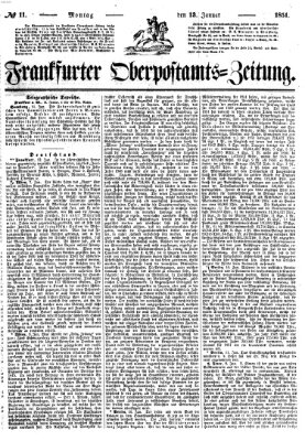 Frankfurter Ober-Post-Amts-Zeitung Montag 13. Januar 1851