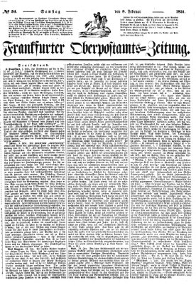 Frankfurter Ober-Post-Amts-Zeitung Samstag 8. Februar 1851