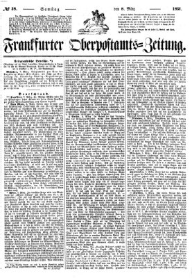 Frankfurter Ober-Post-Amts-Zeitung Samstag 8. März 1851