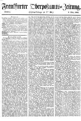 Frankfurter Ober-Post-Amts-Zeitung Sonntag 9. März 1851