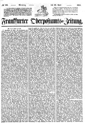 Frankfurter Ober-Post-Amts-Zeitung Montag 28. April 1851