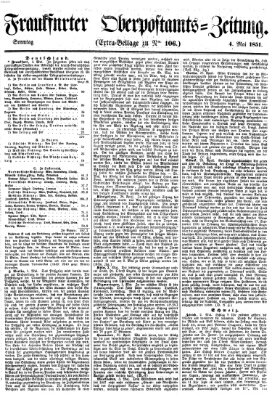 Frankfurter Ober-Post-Amts-Zeitung Sonntag 4. Mai 1851